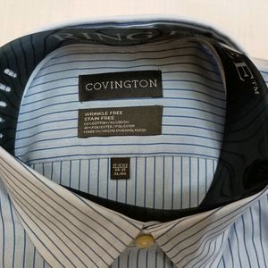 Covington Long Sleeve Blue Men's Shirt (New)