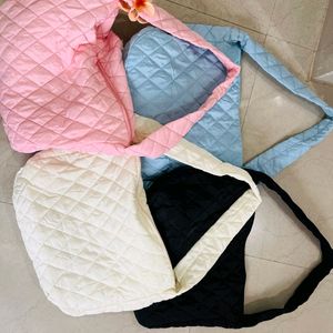 Quilted Sky Crossbody Bag