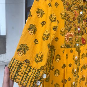 Mustard Color Kurta