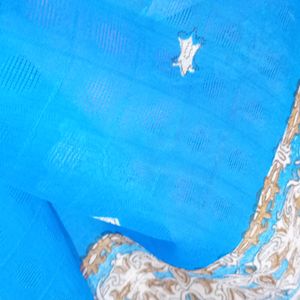 Preloved Kota Saree With Small Net All Over.