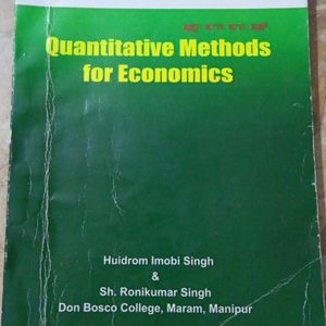 Quantitative Methods for Economics