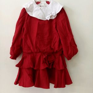 Red Tiered Dress