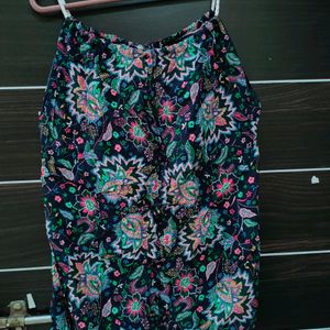 Floral Print Sleevless Top