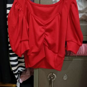 Red Crop Top