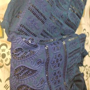 Royal Blue Chamki Kurti