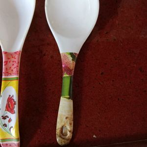 Plastic Spoon And Serving Spoo