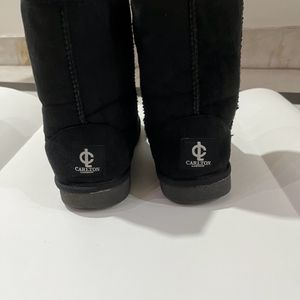 Carlton London Winter Boots With Faux Fur