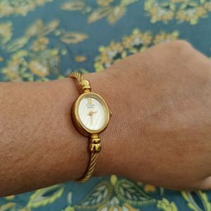 Titan Raga Golden Bangle Watch