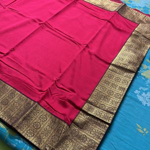 New Saree With Unstitched Blouse Piece