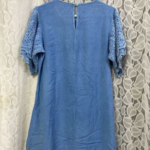 Denim Look Short Kurta