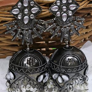 Oxidized Jhumki