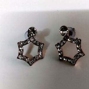 Star Shaped Diamond Earring