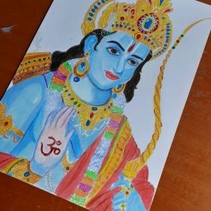 Shree Ram Ji Drawing 🙏🏻 With Pencil Colour