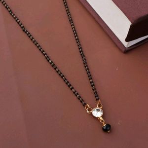 Golden Matt Necklace n Small Mangalsutra ( Combo )