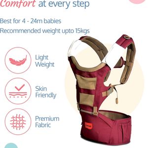 Luvlap Baby Carrier With Hip Seat