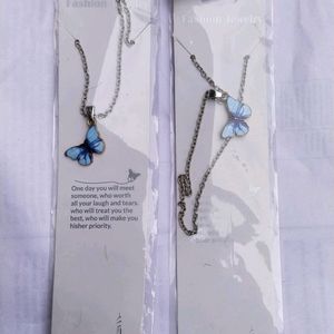 Pack Of 5 Butterfly Chain With Pendent