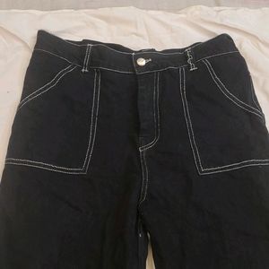 Black Cargo Jeans