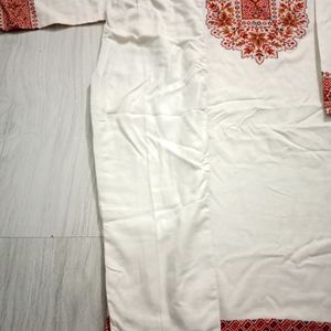 Kurta Pant Set With Shawl For Women