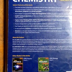 Chemistry Side Book/Reference Book For Class 10th