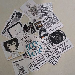 Boy Bookholic Sticker Journal/Scrapbook/Laptop