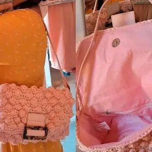 Rare Handmade Crochet Handbag