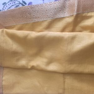 Devine Yellow Gold Colour Vichitra Silk With Blous