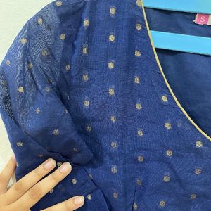 Price Drop…Beautiful Blue Anarkali Kurti