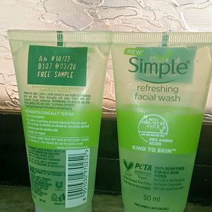 Simple Facewash Combo Of 2