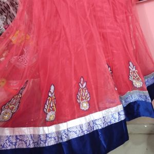 Stylish Long Anarkali With Dupatta & Paijama