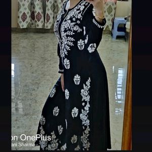 Chikankari Kurti And Palazzo