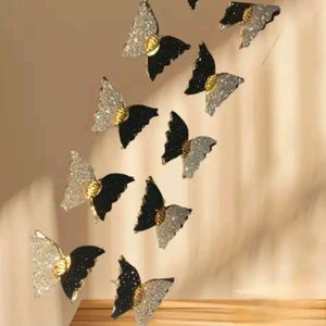 Black & sliver butterfly earrings for women🫶🏻