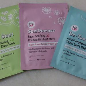 Kit Of Razors & Sheet Masks