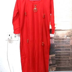 Red Kurti