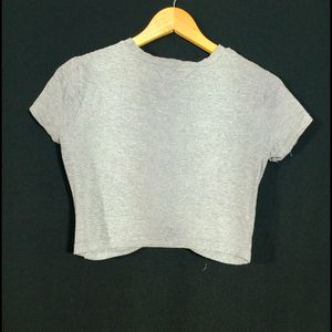Gray Knot Top