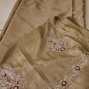 Jari Work 🤎 Light Brown Saree