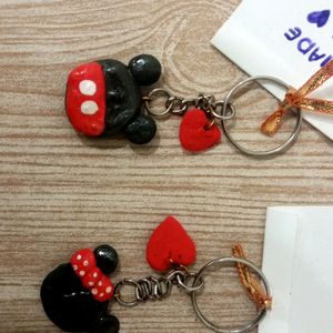 Handmade Combo Of Mickey Keychain