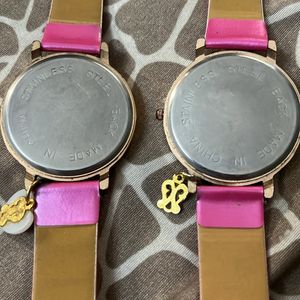 Girl Pink Watch By Quartz