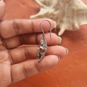 Rosy Hook Earrings Silver Replica