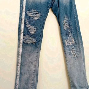 Stylish Damage Denim Jeans