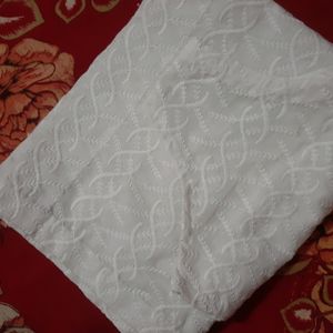 Pure Cotton White Chikankari Kurta