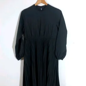 Black Pleated Sassafras Dress