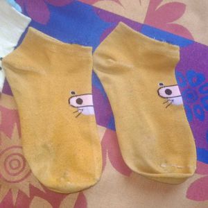 Pair Of Cute Ankle Length Socks