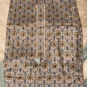 Modal Cotton Dress Material w/ Tasseled Dupatta