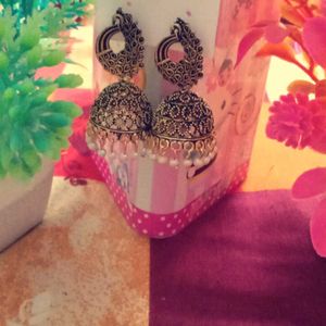 Antique Oxidized Jhumka For Girls...