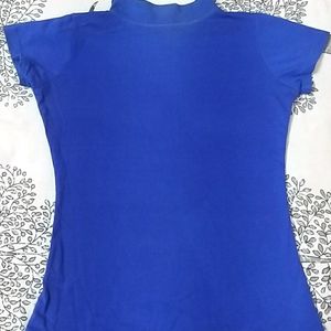 Blue Highneck Top