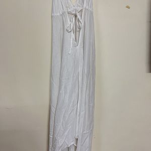 White Goan Halter Neck Gown