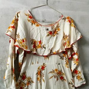 Floral Knee Length Top