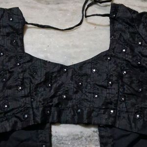 Black Mirror Design Blouse