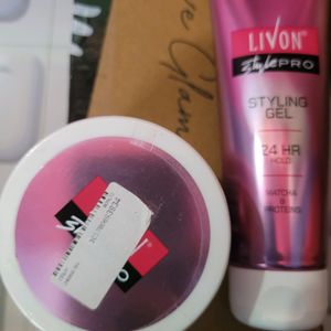 Livon Clay Wax & Styling Gel Combo