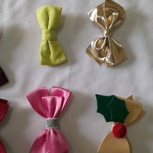 8 Pair Of Hair Clips For Girls